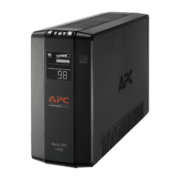 APC Back-UPS 1000, Compact Tower, 1000VA, 120V, AVR, LCD, 8 NEMA outlets (4 surge)