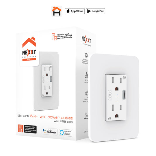 NexxtHome Smart NHE-W100 Power Outlet w/USB