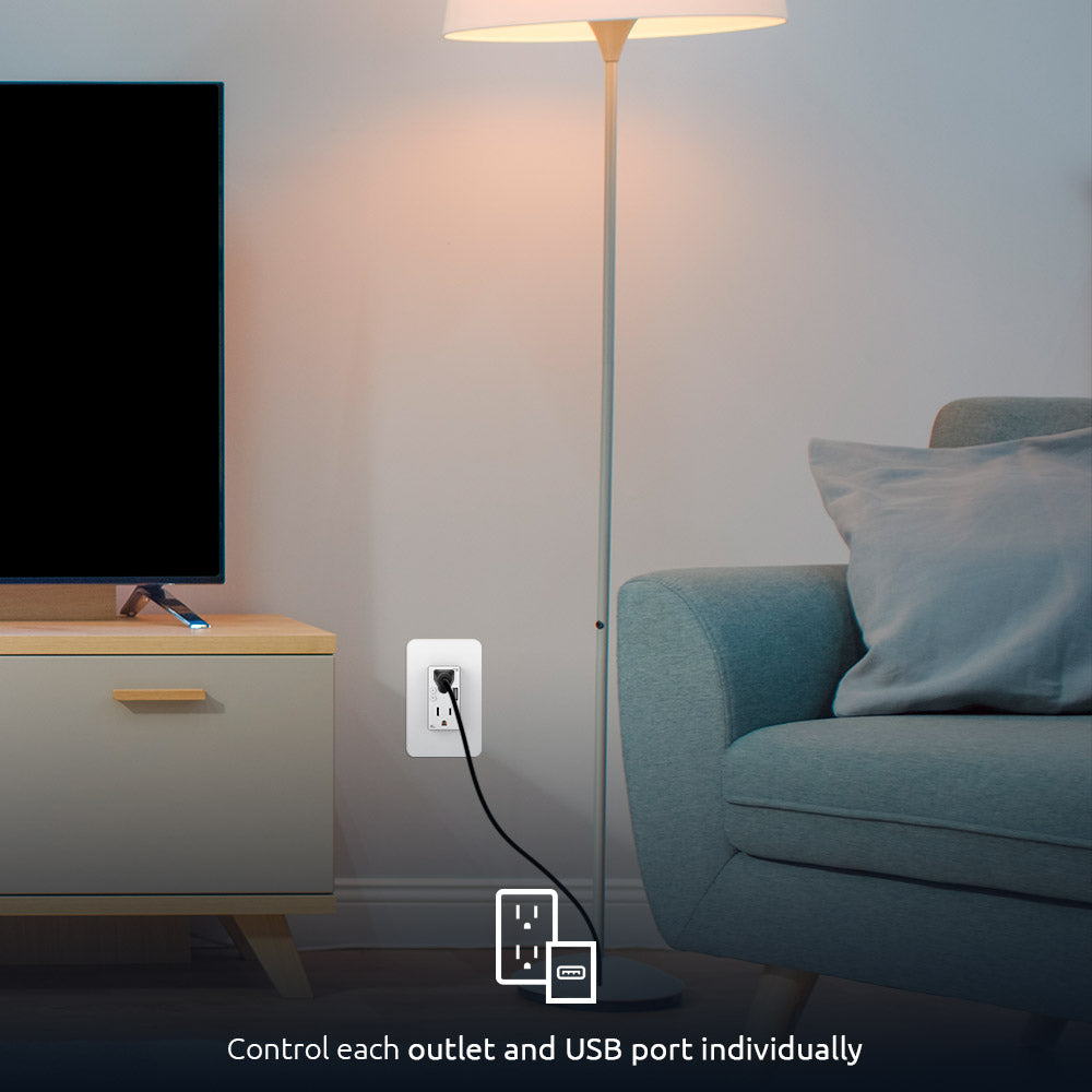 NexxtHome Smart NHE-W100 Power Outlet w/USB