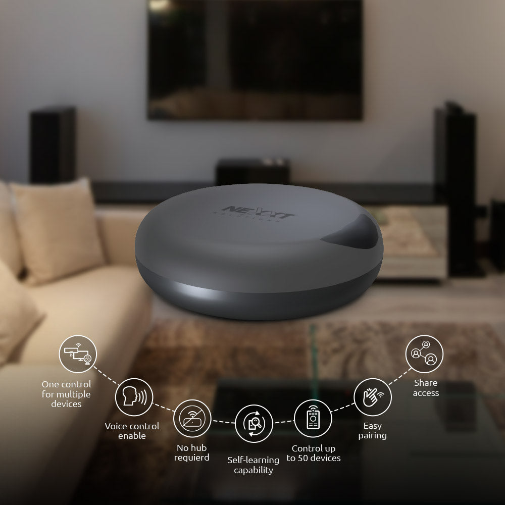 Nexxt Home NHA-I600 Smart Wi-Fi IR Universal Remote Control