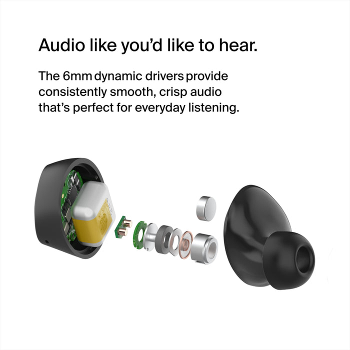 Belkin True Wireless Earbuds Bolt Black