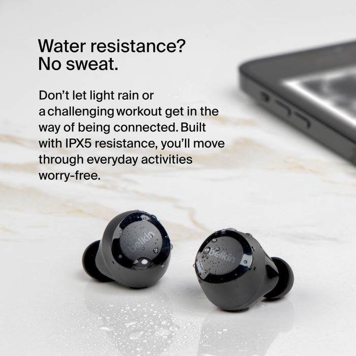 Belkin True Wireless Earbuds Bolt Black