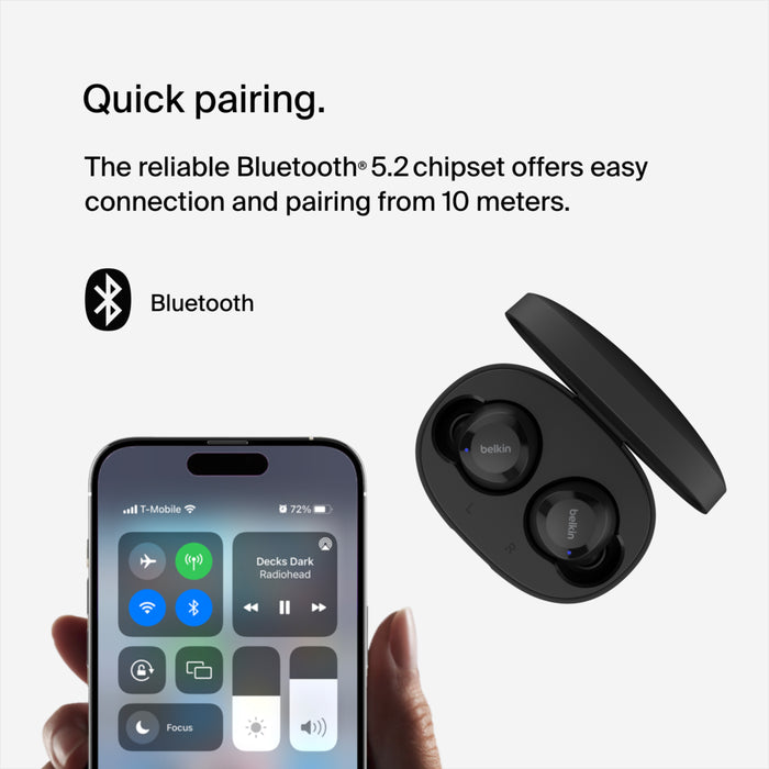 Belkin True Wireless Earbuds Bolt Black