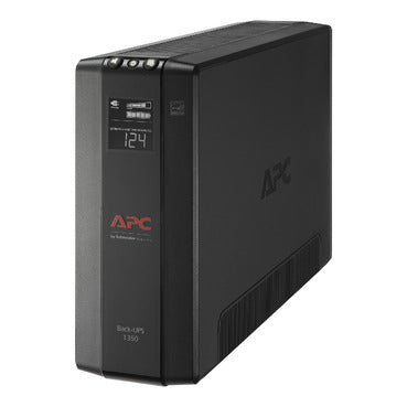 APC Back-UPS 1350, Compact Tower, 1350VA, 120V, AVR, LCD, 10 NEMA outlets (5 surge)