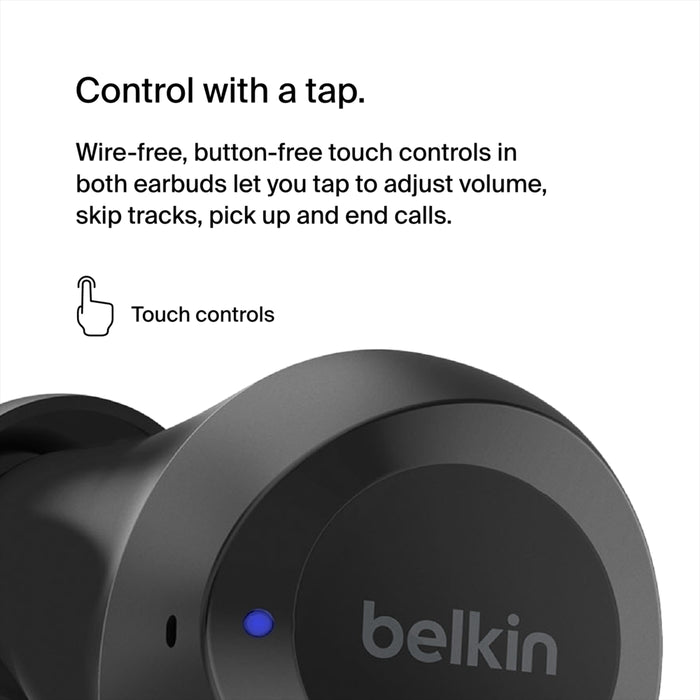 Belkin True Wireless Earbuds Bolt Black