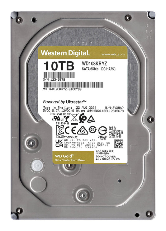 WD GOLD WD103KRYZ 10TB SATA6 7200rpm 512mb
