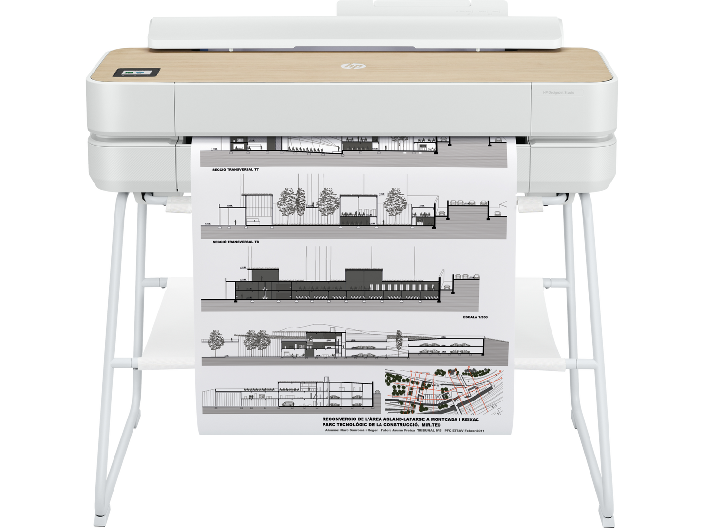HP DESIGNJET STUDIO 24IN e-PRINTER WOOD 110/220V EN SP - 5HB12A#B1K